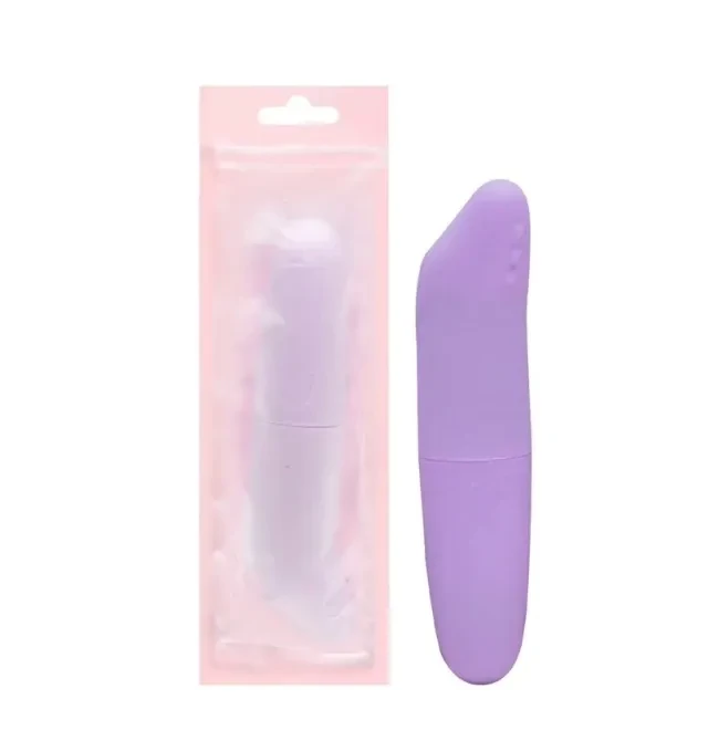 Vibrador Golfinho Ponto G Lilás - Acompanha Pilha  - 1