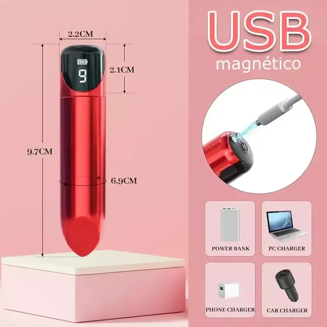 Vibrador Mini Bullet Recarregável  - 5