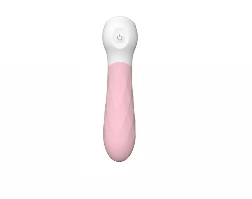 Vibrador Bullet Texturizado Recarregável Rosa  - 1