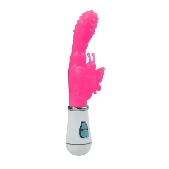 Vibrador em Silicone Jelly Butterfly a Pilha  - 3