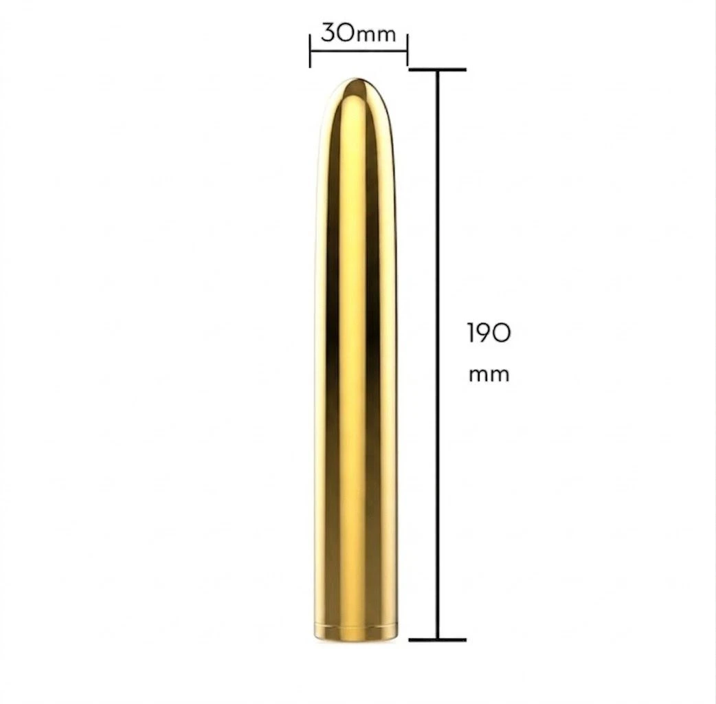 Vibrador Personal Recarregável Dourado  - 2