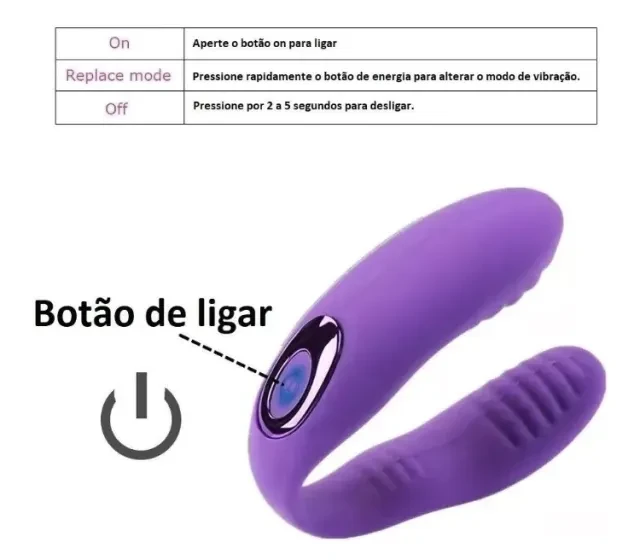 Vibrador de Casal com Controle Recarregavel  - 10