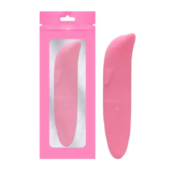 Vibrador Golfinho SI Rosa Acompanha Pilha  