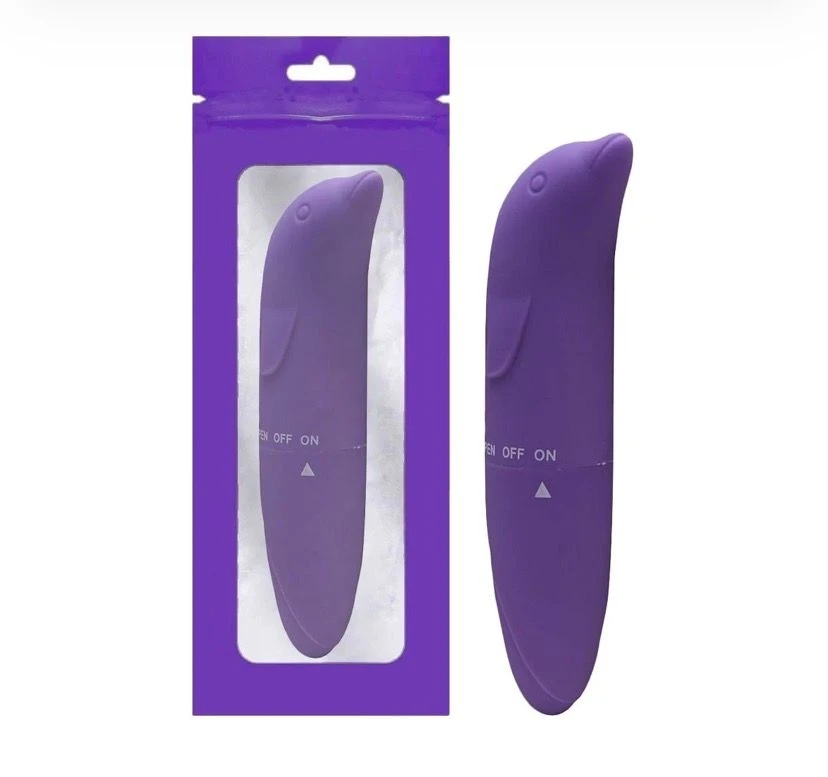 Vibrador Golfinho SI Roxo  Acompanha Pilha - 1
