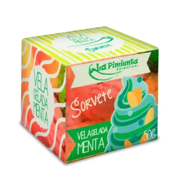 Vela Gelada Beijável Menta 50g