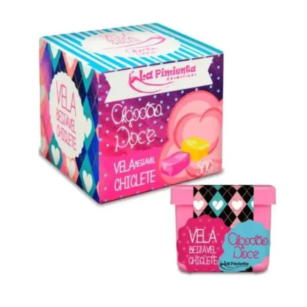 Vela Beijável Hot 🔥Chiclete 50g