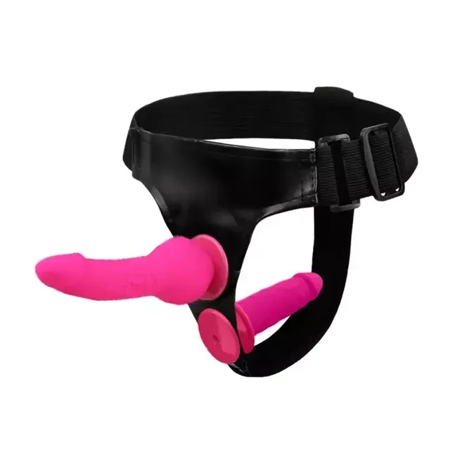 Cinta Peniana com Prótese Dupla Rosa  - 1