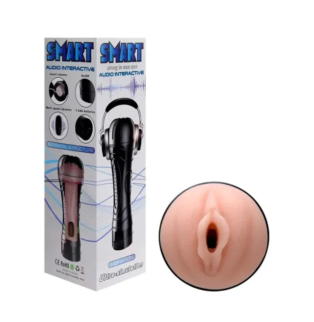 Masturbador com Vibro e Voz a Pilha  - 1