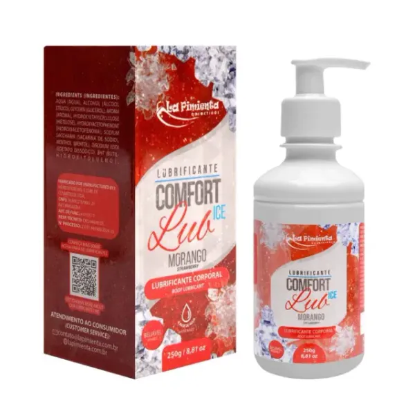 Lubrificante Beijável Ice ❄️ Morango 250g