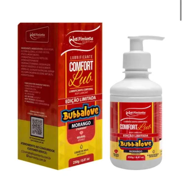 Lubrificante Beijável Morango  250g 