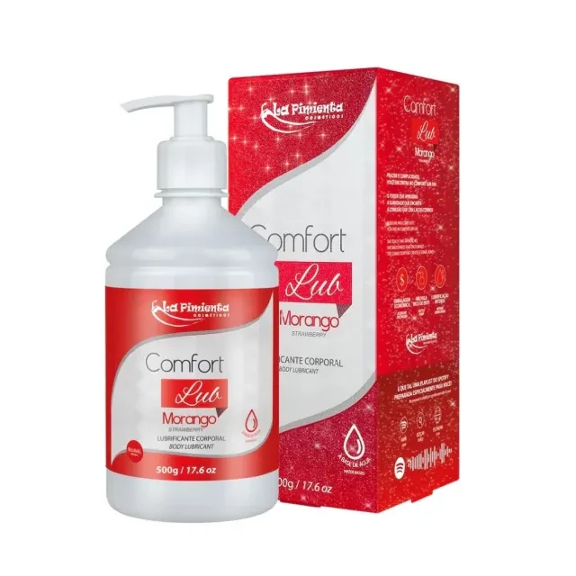 Lubrificante Beijável Morango 500g - 1