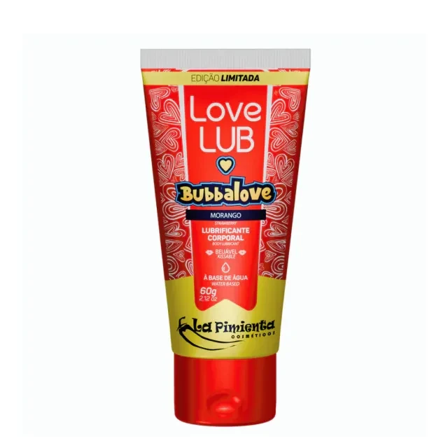 Lubrificante Beijável Morango  60g   - 1