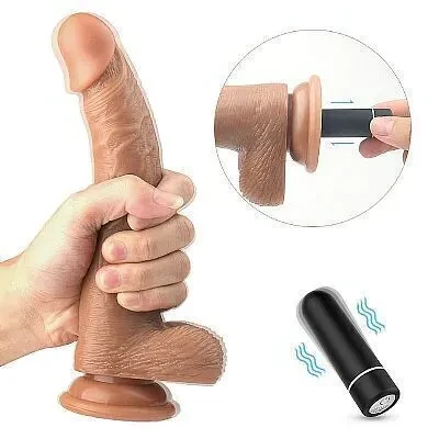  Prótese com Vibro 20 x 3,5 cm Recarregavel - 2