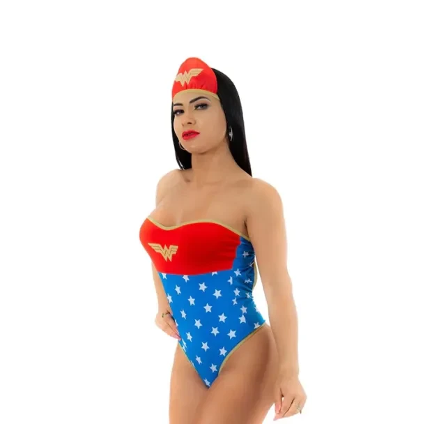 Fantasia Mini Mulher Maravilha Veste P e M - 3