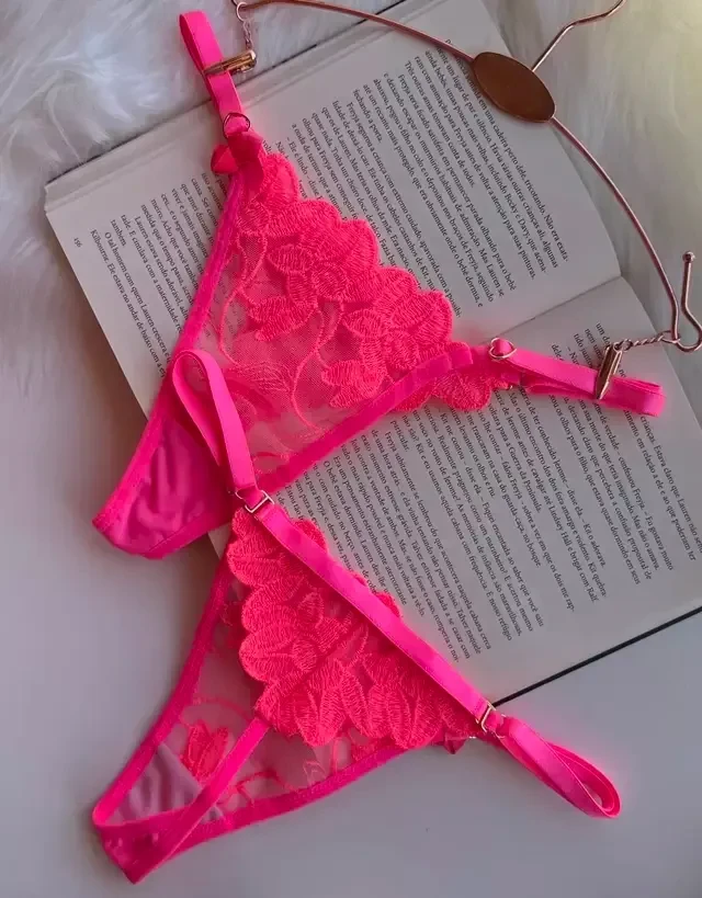 Calcinha Fio Pétala Personalizável Neon Regulável do P ao G - 2