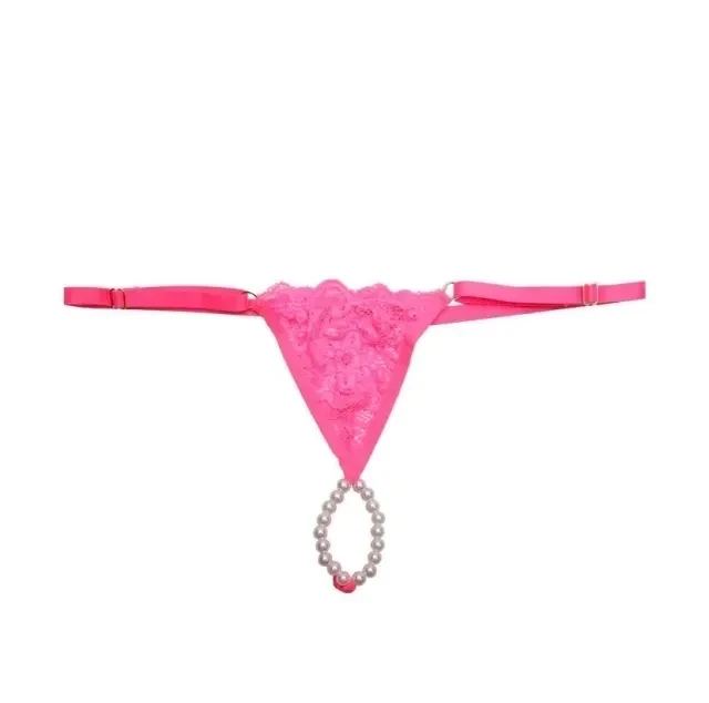 Calcinha Tailandesa Rosa com Frase “Puta” Regulável do P ao G  - 3