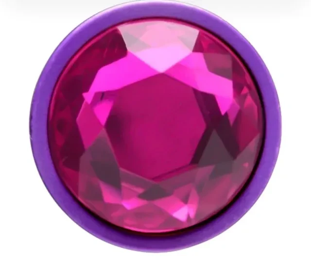 Plug P em ABS Roxo Pedra Pink - 2