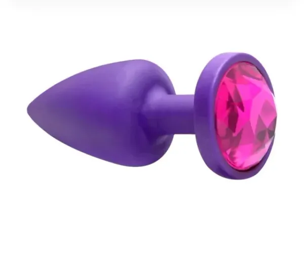 Plug P em ABS Roxo Pedra Pink