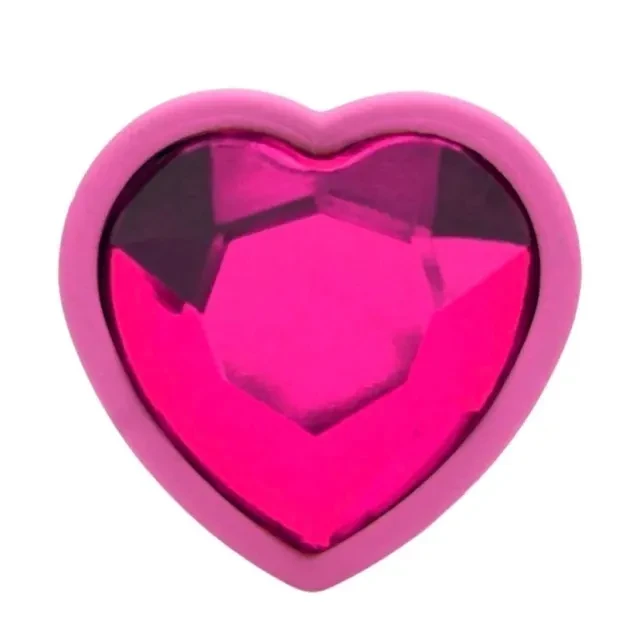 Plug P em ABS Rosa com Pedra Pink - 2