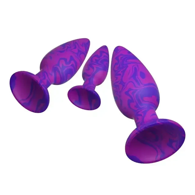 Kit 3 Plugs com Ventosa TAM P M e G em Silicone - 2