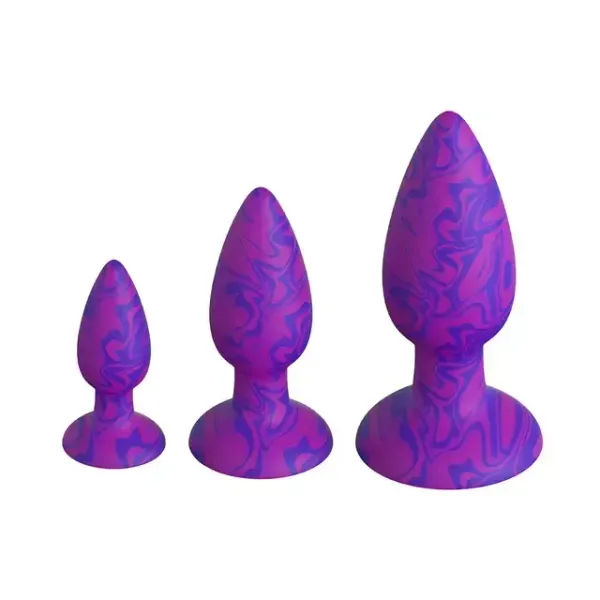 Kit 3 Plugs com Ventosa TAM P M e G em Silicone