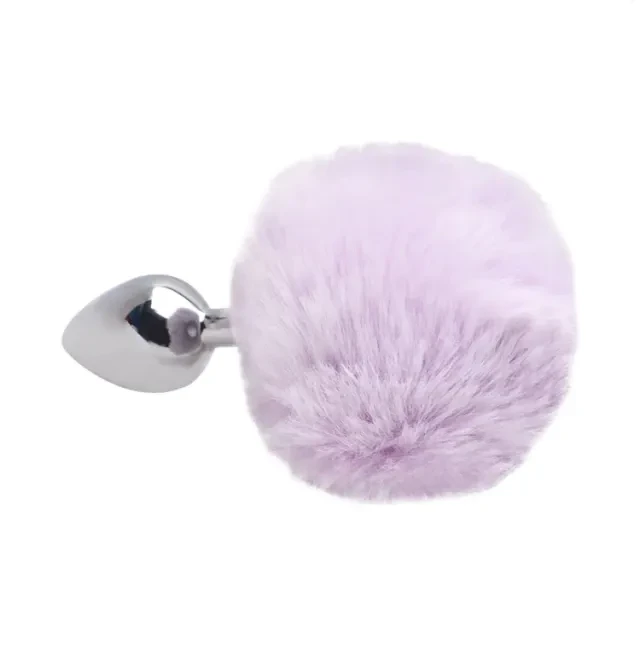 Plug M com PomPom Lilás - 2