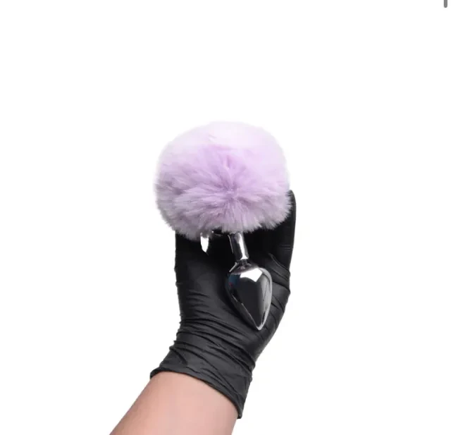 Plug M com PomPom Lilás - 3
