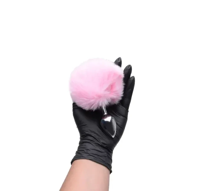 Plug M com PomPom Rosa  - 3
