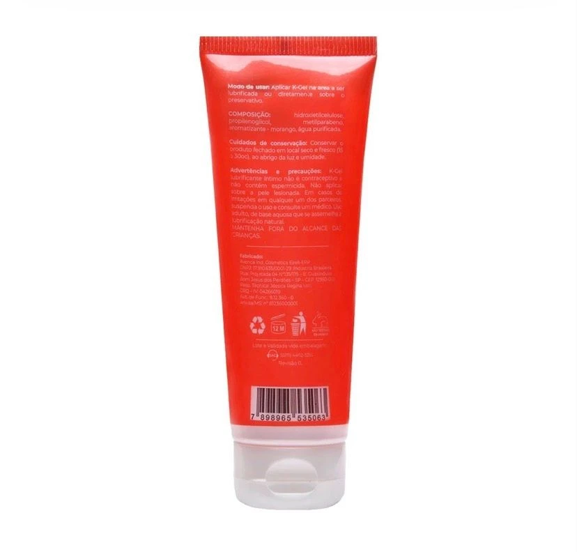 Lubrificante Aromatizado kgel Morango 80g - 3