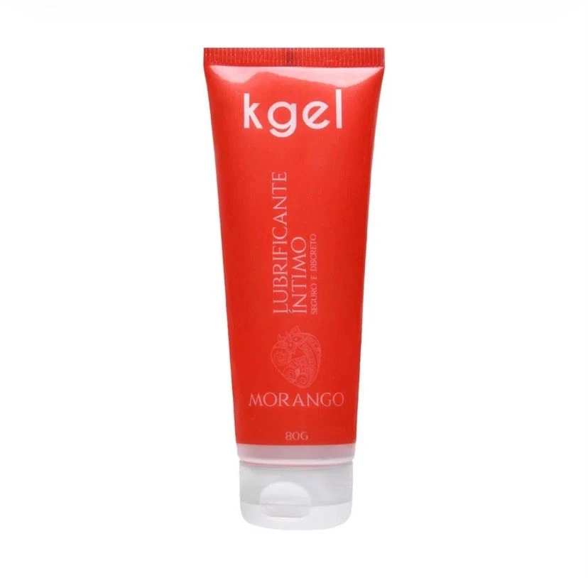 Lubrificante Aromatizado kgel Morango 80g - 1