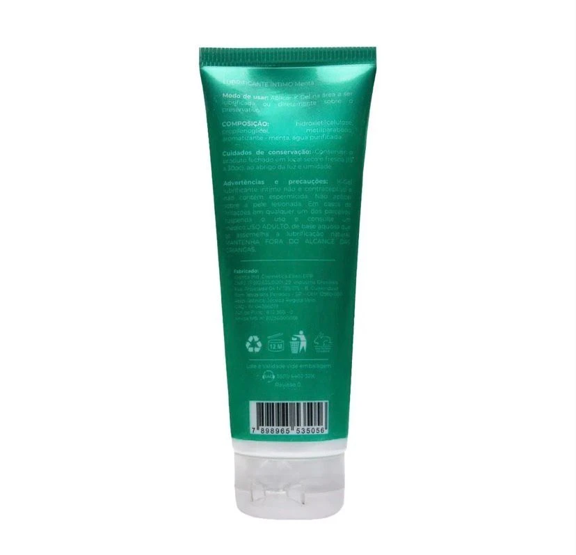 Lubrificante Aromatizado kgel Menta  80g  - 3