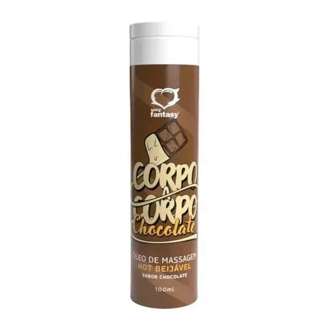 Óleo para Massagem Corpo a Corpo Beijável Chocolate 100ml - 1