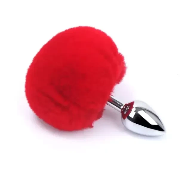 Plug G com Pompom Vermelho - 1
