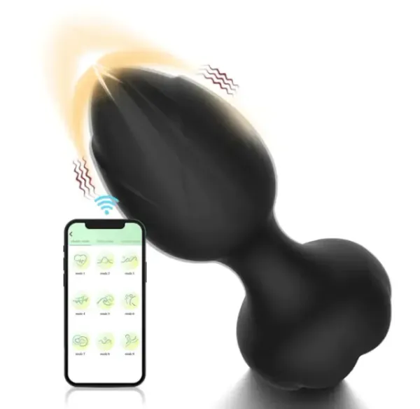 Plug Anal com Vibrador por Aplicativo