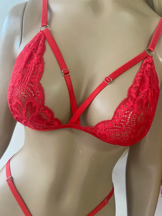 Conjunto Dayse Vermelho VESTE P AO G - 2