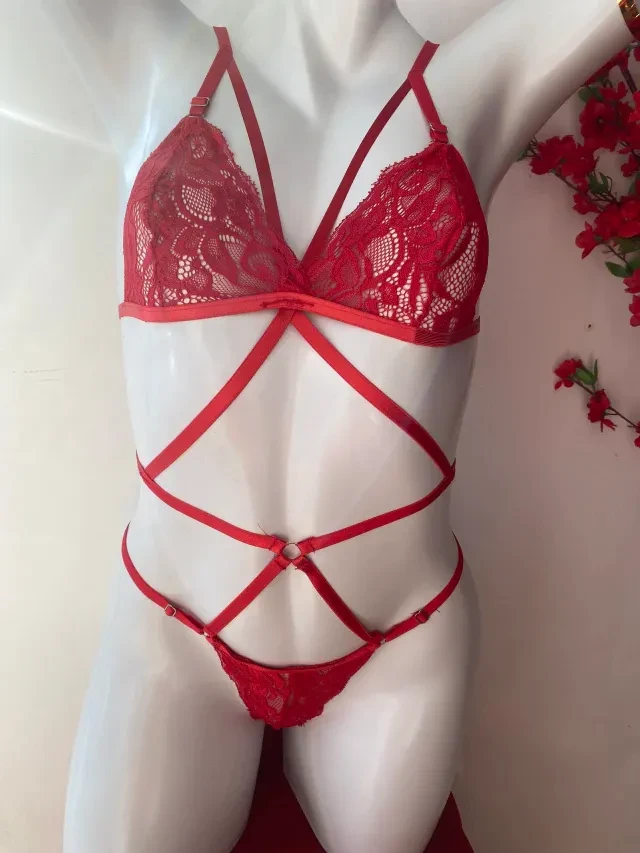 Body Esmeralda Vermelho TAM P  - 1