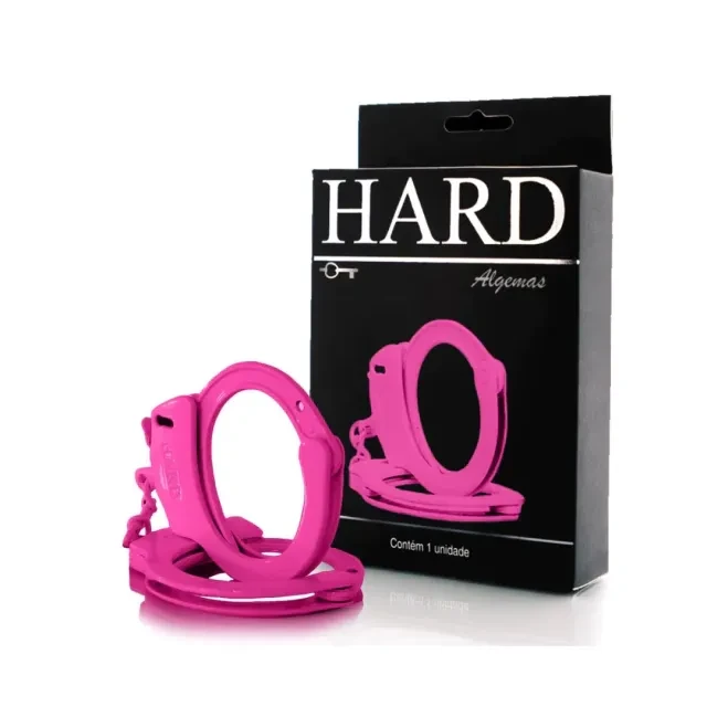 Algema de Metal Reforçada Hard Rosa - 1