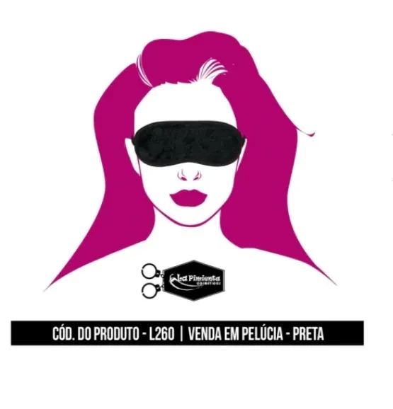 Venda em Pelúcia Preta Lá Pimienta - 2