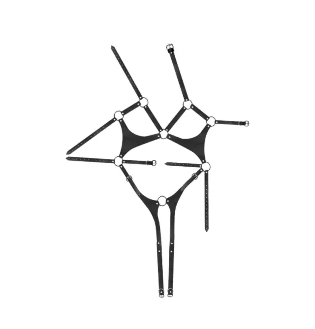 Harness Corporal com Argolas Metálicas - 2
