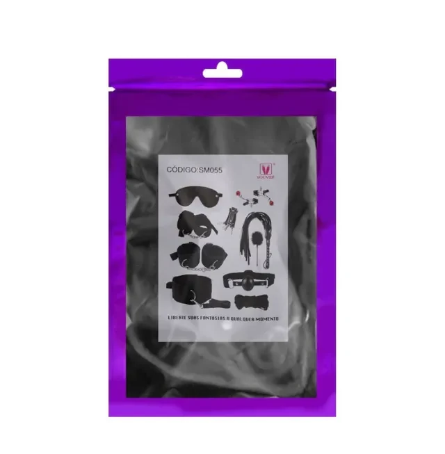 Kit Sado Bondage Peluciado 10 itens - 10
