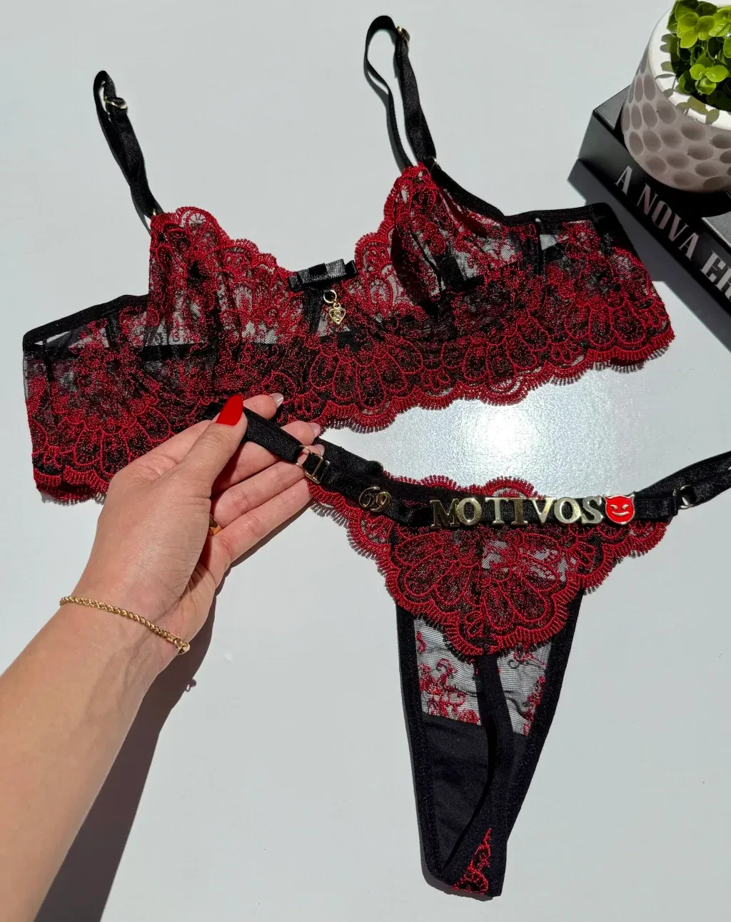 Conjunto Personalizável Bibi Vermelho (LETRAS VENDIDAS SEPARADAMENTE) - 4