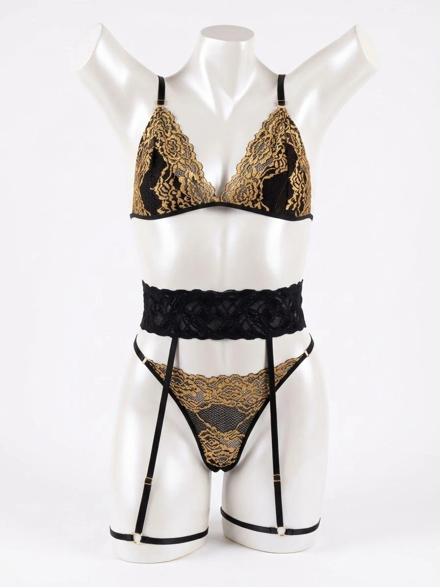 Conjunto Bicolor  Suzane com Cinta Veste P e M   - 1