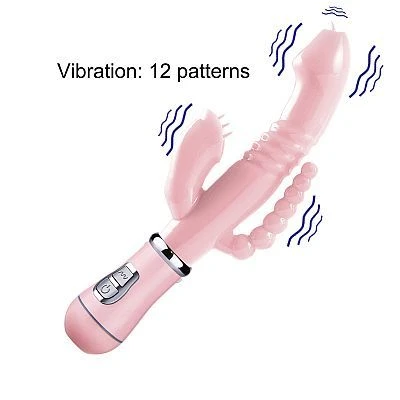 Vibrador em Silicone Jelly 3 em 1 A Pilha  - 3