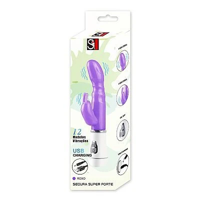 Vibrador em Silicone Jelly Recarregável Lilas - 2