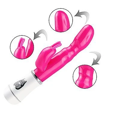 Vibrador em Silicone Jelly Recarregável Pink  - 3