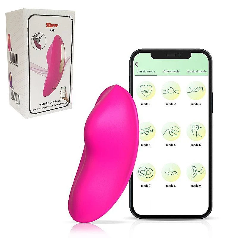 Vibrador de Calcinha Slow Via APP Recarregável  - 1