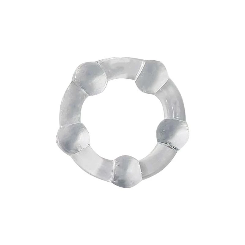 Kit 3 Aneis Peniano de Silicone Transparente  - 3