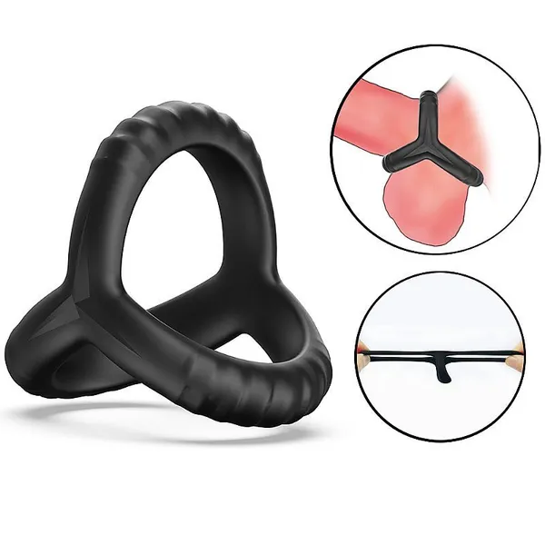 Anel Peniano Duplo em Silicone 