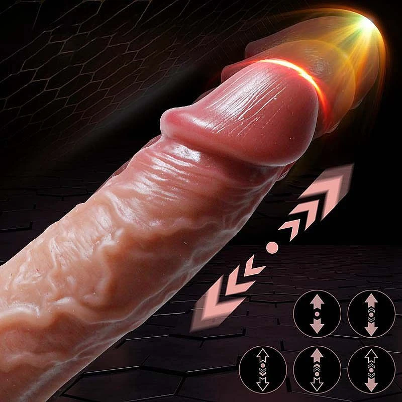 Prótese 20,5x 3,8 cm com Vibro Via APP Recarregável  - 3