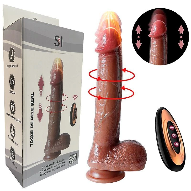 Prótese 23x 4,2 cm com Vibro e Controle Recarregável  - 1